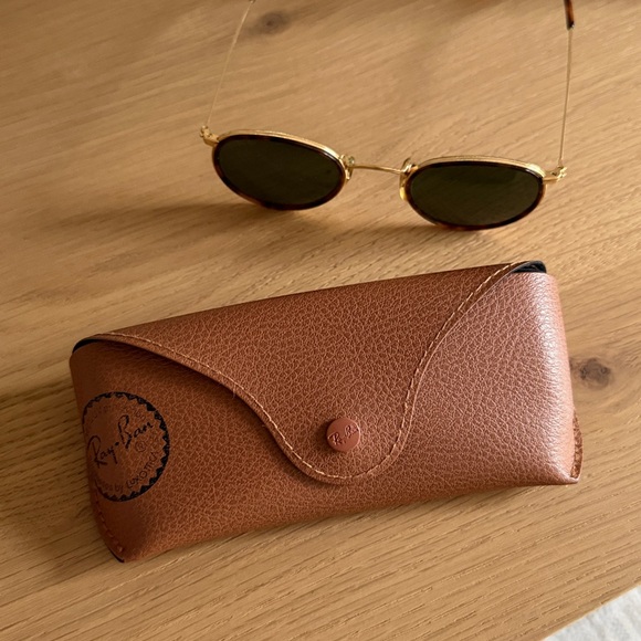 VINTAGE B&L RAY BAN SMALL ROUND METAL WITH TORTOISE W1675 TORTUGA SUNGLASSES - Picture 8 of 8